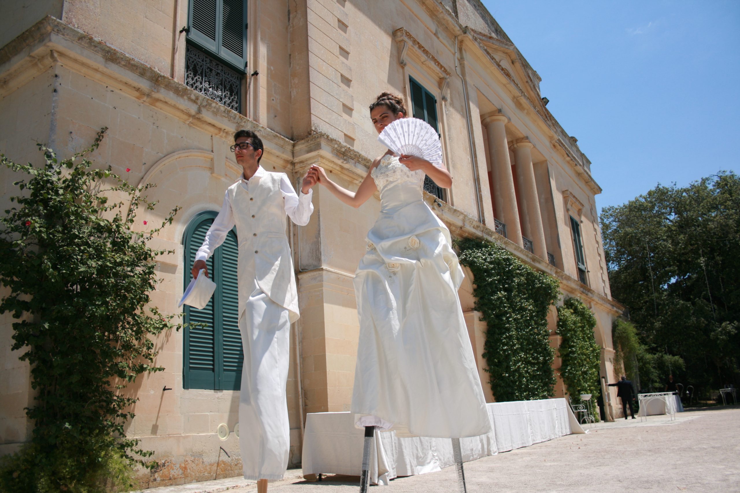 accoglienza sposi trampolieri matrimonio